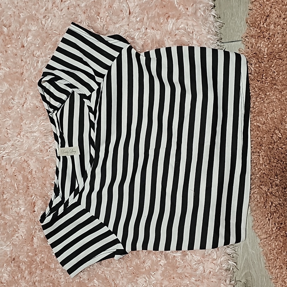 Striped crop top